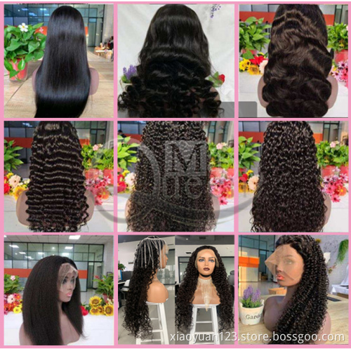 Longest 36 inches Raw 13x4 Water Wave Transparent HD Swiss 360 Lace Frontal Brazilian Preplucked 200% Density 4*4 Human Hair Wig